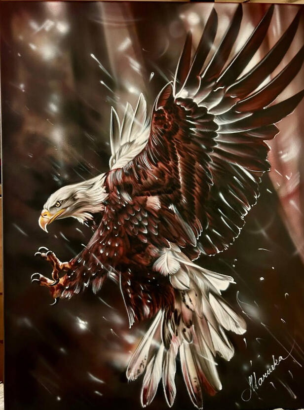 |Sky Sovereign 🦅| Price: $450 Size: 24" x 36" Availability: Available ORDER
