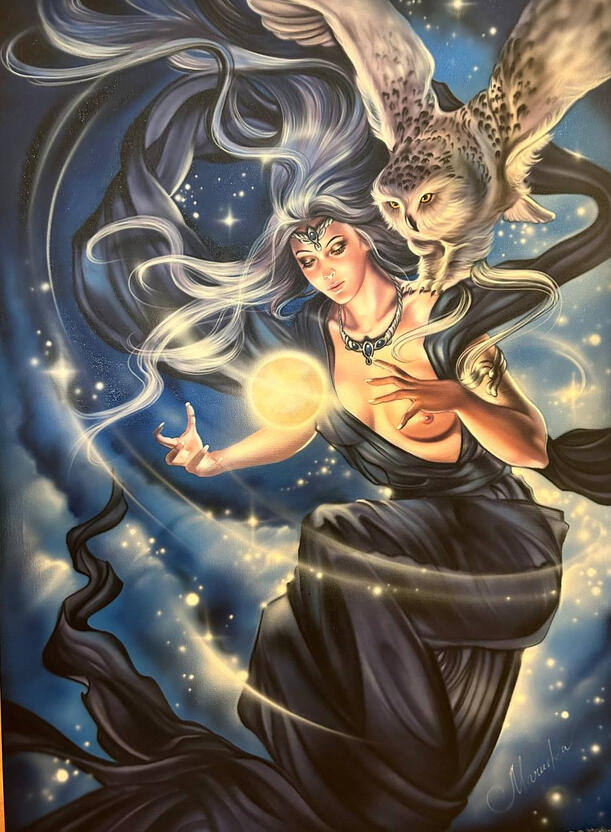 |Lunar Weaver 🌙| Price: $450 Size: 24" x 36" Availability: Available ORDER