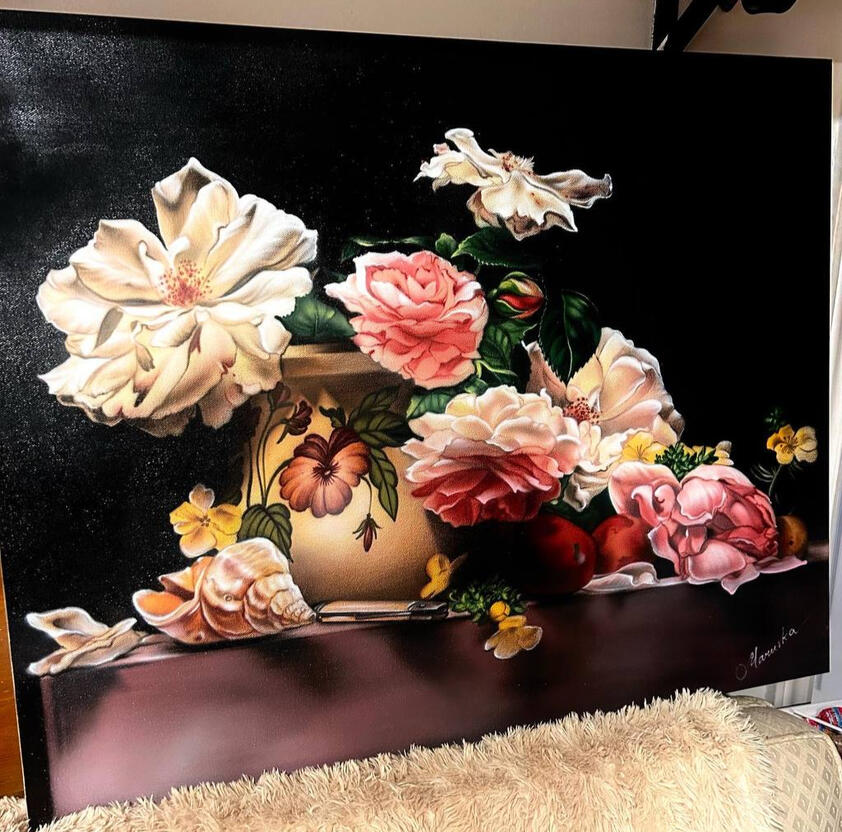 |The Golden Hour Still Life 🏺| Price: $450 Size: 24" x 36" Availability: Available ORDER