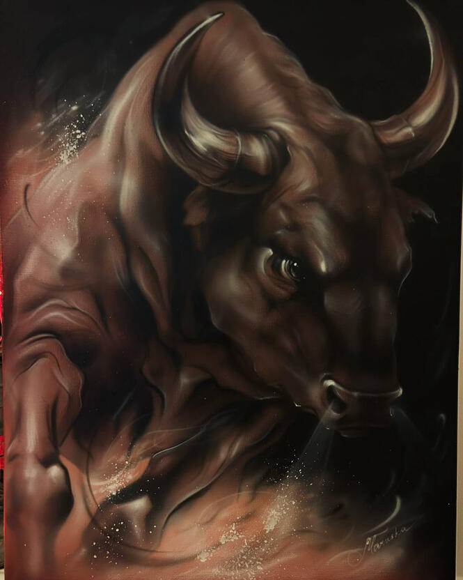 |Bronze Might 🤎| Price: $450 Size: 24" x 36" Availability: Available ORDER
