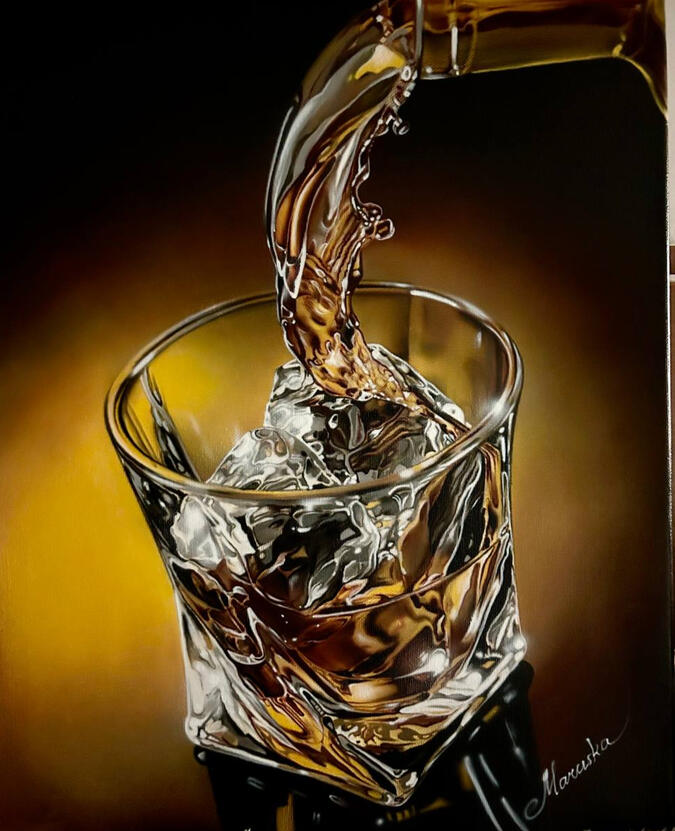 |Liquid Gold 🥃| Price: $450 Size: 24" x 36" Availability: Available ORDER