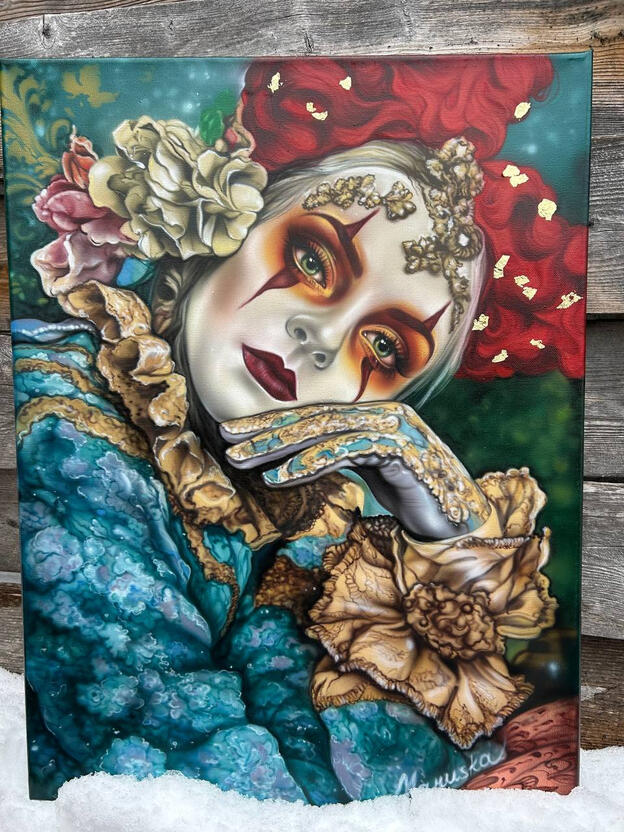 |Venetian Masquerade 🎭| Price: $450 Size: 24" x 36" Availability: Available ORDER