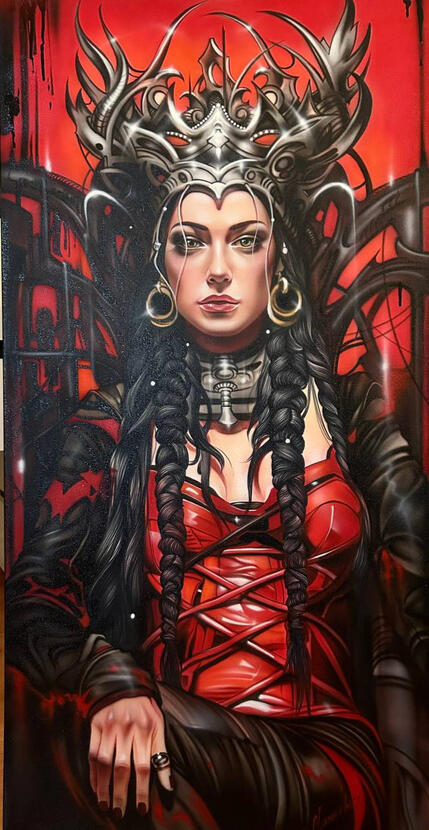 |The Crimson Sovereign 👑| Price: $450 Size: 24" x 36" Availability: Available ORDER