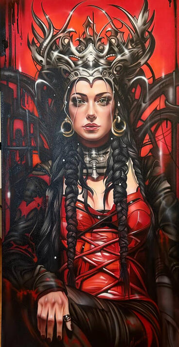 |The Crimson Sovereign 👑| Price: $450 Size: 24" x 36" Availability: Available ORDER