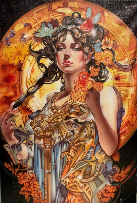 |The Autumnal Muse 🍂| Price: $450 Size: 24" x 36" Availability: Available ORDER